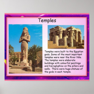 Historia forntida egyptentempel poster