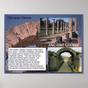 Historia forntida Grekland, olympierlekar Poster