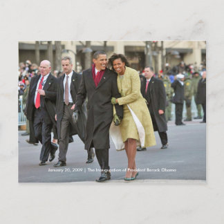 HISTORIA: Invigningen av Barack och Michelle Obama Vykort