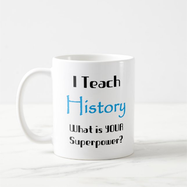 historia lär kaffemugg (Vänster)