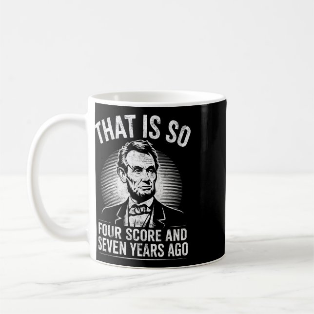 Historia Lärare Skämt Abraham Lincoln Gettysburg F Kaffemugg (Vänster)