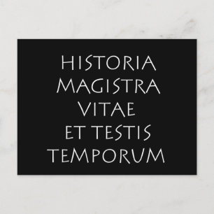 Historia magistra vitae et testis temporum vykort