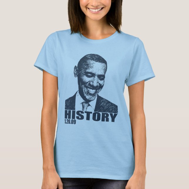 HISTORIA - Obama invigning 1/20/09 Tee (Framsida)