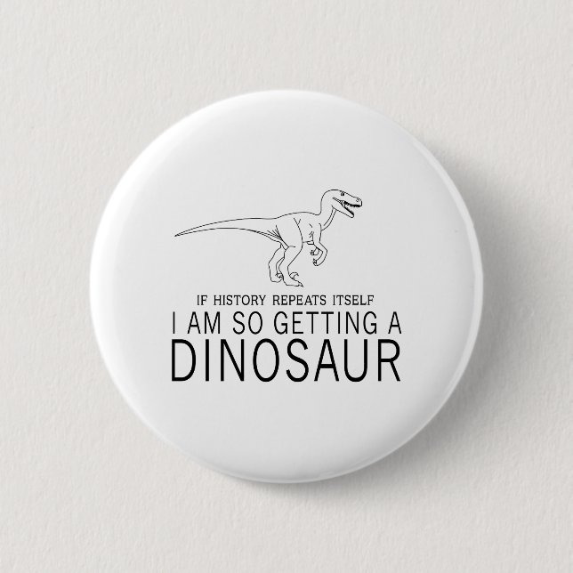 Historia och Dinosaurs Knapp (Framsida)