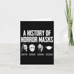 Historia Om Skräckmasker Lätt Halloween Kostym Ans Kort