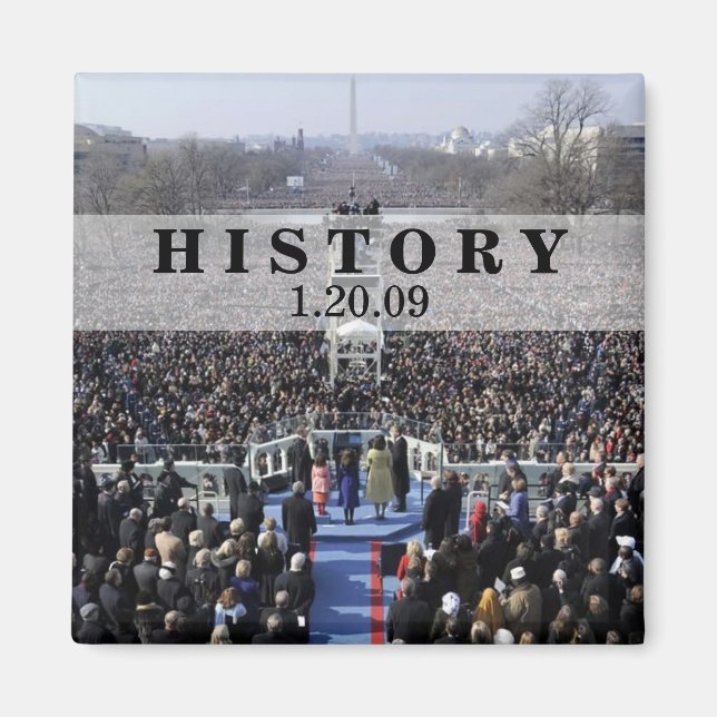 HISTORIA: President Obama Inviguration Magnet (Framsidan)