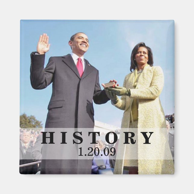 HISTORIA: President Obama Inviguration Magnet (Framsidan)