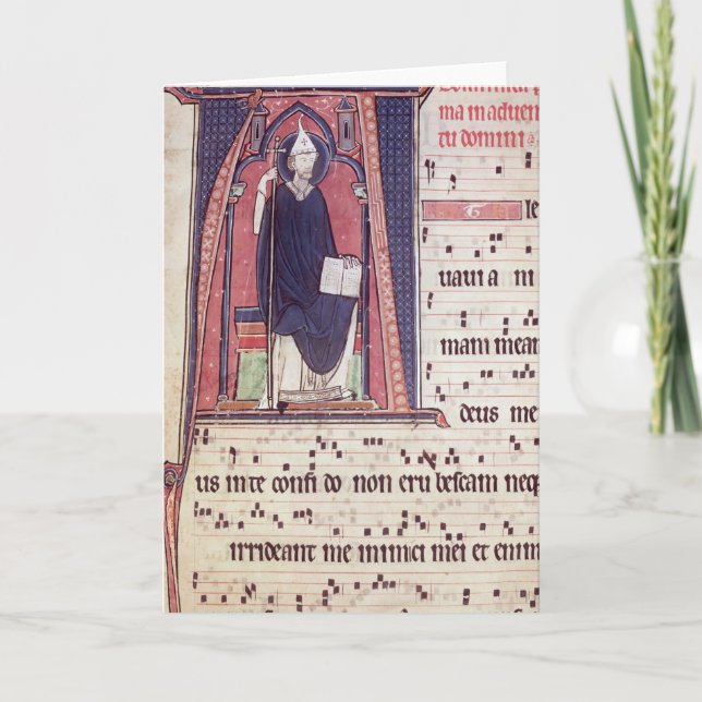 Historiated initiala 'A Anteckningskort (Framsida)