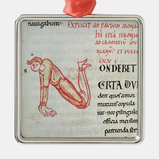 Historiated initiala 'N Julgransprydnad Metall (Framsidan)