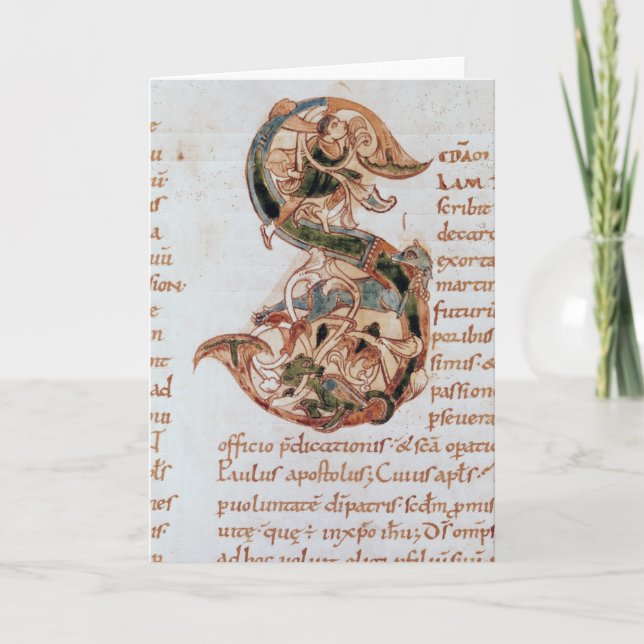 Historiated initiala 's anteckningskort (Framsida)