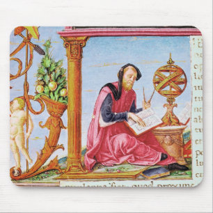 Historiated initialt "L" visa Pliny Musmatta