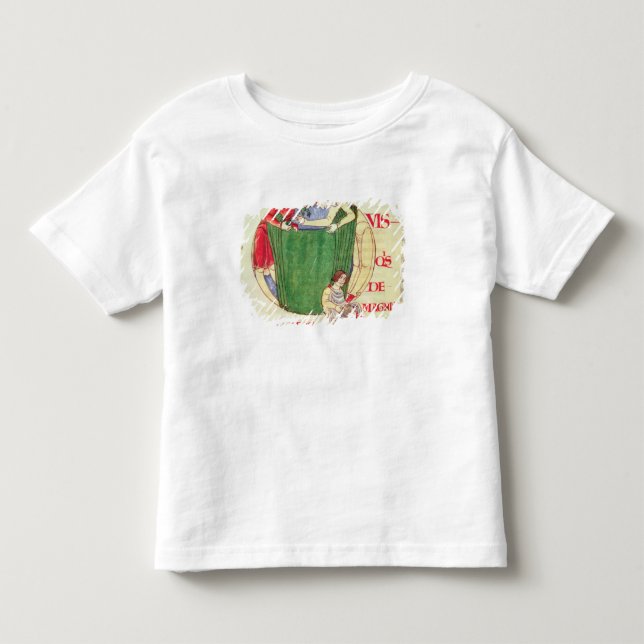 Historiated initialt "Q" som visar drapers Tee Shirt (Framsida)