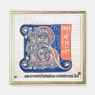 Historiated initialt "R" 2 Magnet