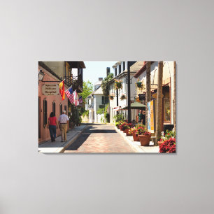 Historic Aviles Street Canvastryck
