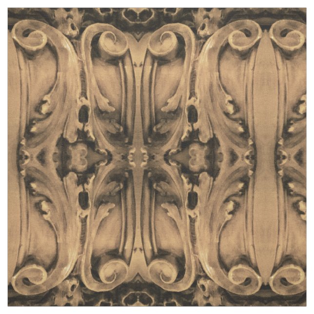 Historic Baker City, Oregon Domstol Fabric 2 Tyg (Provkarta)