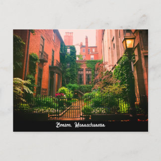 Historic Beacon Backe, Boston, Massachusetts Vykort