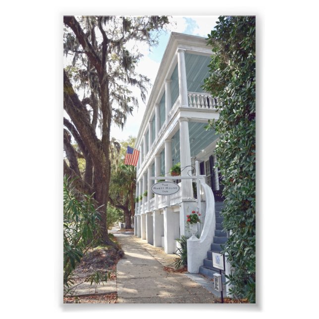 Historic Beaufort, South Carolina, Inn Fototryck (Framsidan)