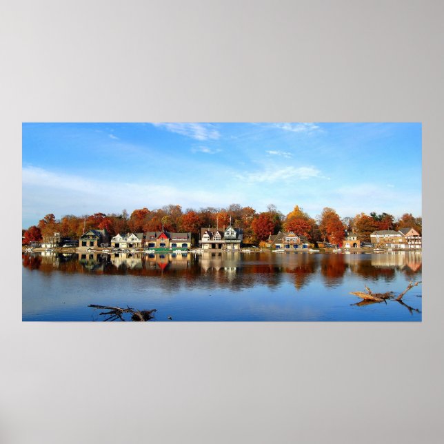 Historic Boat House Row, Philadelphia, PA Poster (Framsidan)