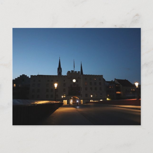 Historic Brucktor Gateway i Wasserburg am Inn Vykort (Framsida)