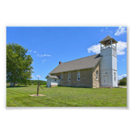 Historic Buck Bäck School, Perry, Kansas Fototryck