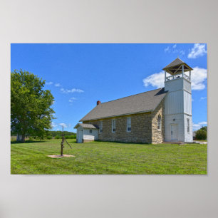 Historic Buck Bäck School, Perry, Kansas Poster