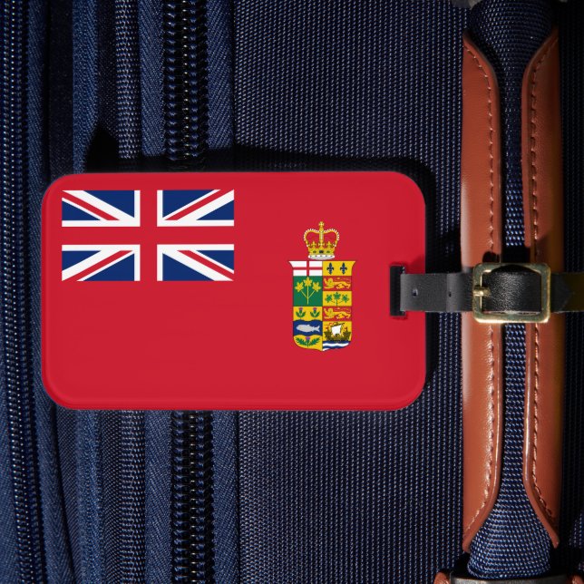 Historic Canadian Red Ensign 1871-1921  Bagagebricka (Framsida Insitu 4)