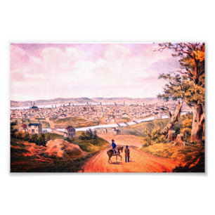 Historic Cincinnati, Ohio (1841) Fototryck