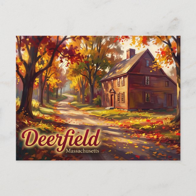 Historic Deerfield USA Vykort (Framsida)