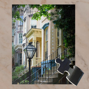 Historic Downtown Savannah Georgia Homes Pussel