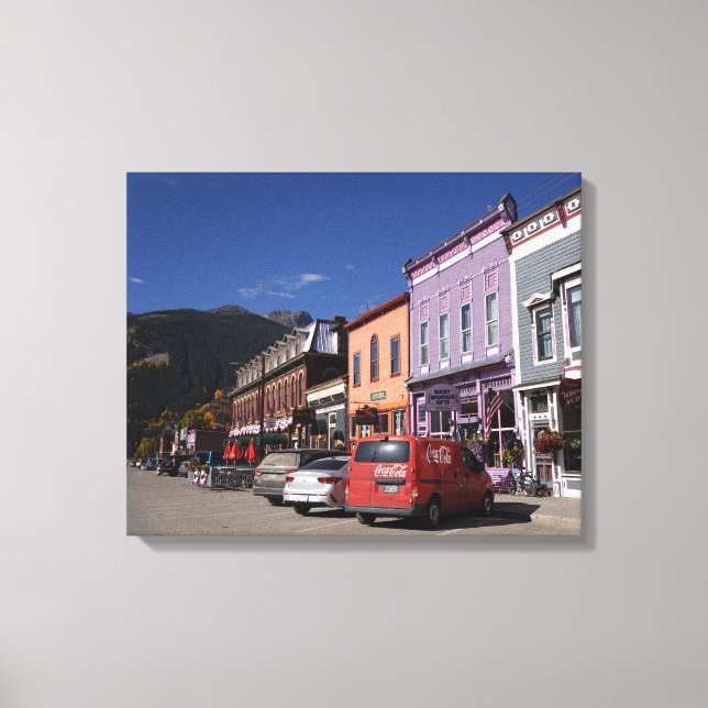 Historic Downtown Silverton Colorado Canvastryck (Framsida)