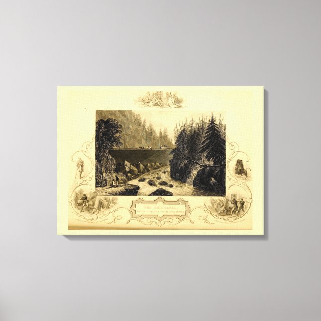 Historic Erie Canal Bicentennial Canvastryck (Framsida)