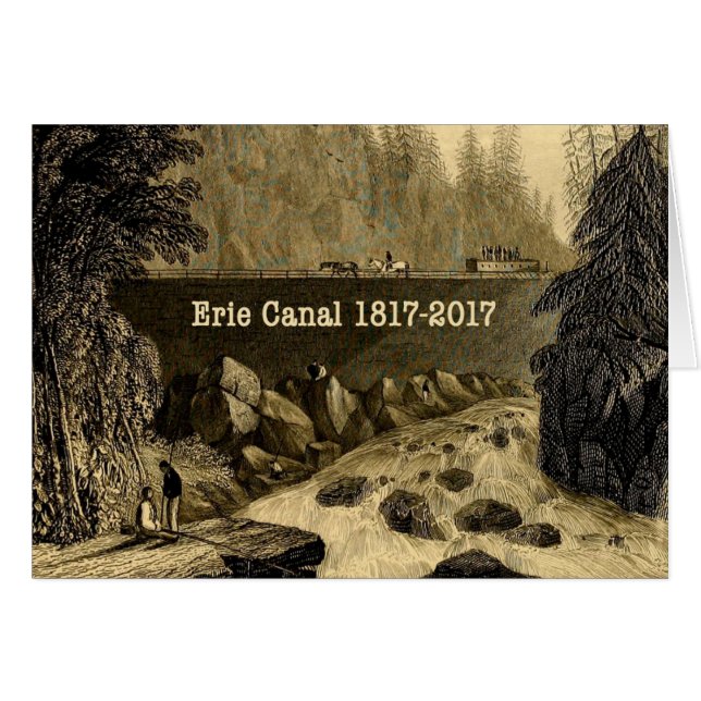 Historic Erie Canal Bicentennial Years Hälsningskort (Framsidan Horizontal)