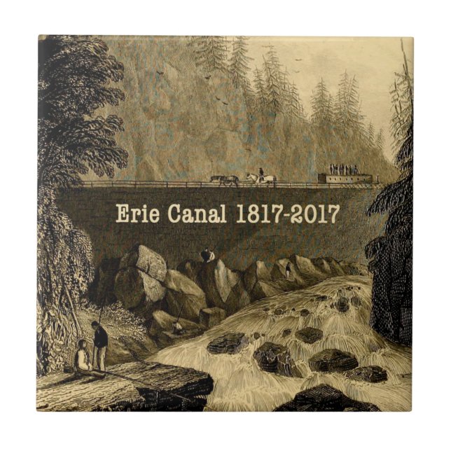 Historic Erie Canal Bicentennial Years Kakelplatta (Framsidan)