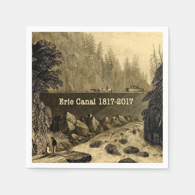 Historic Erie Canal Bicentennial Years Pappersservett (Framsidan)