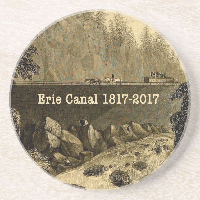 Historic Erie Canal Bicentennial Years Underlägg Sandsten (Framsidan)