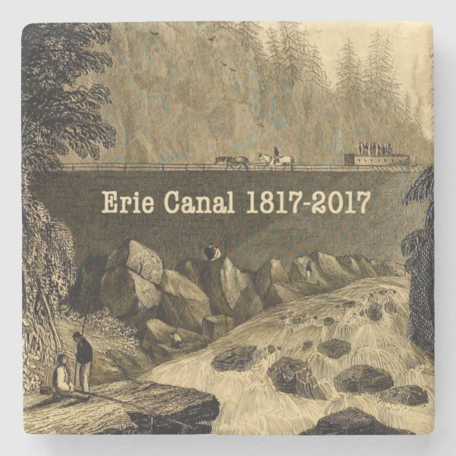 Historic Erie Canal Bicentennial Years Underlägg Sten (Framsidan)
