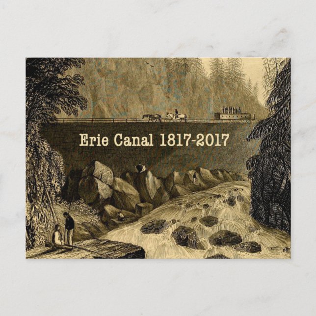 Historic Erie Canal Bicentennial Years Vykort (Framsida)