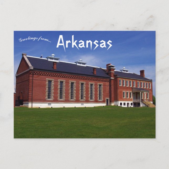 Historic Fort Smith Court och Jailhouse Arkansas Vykort (Framsida)