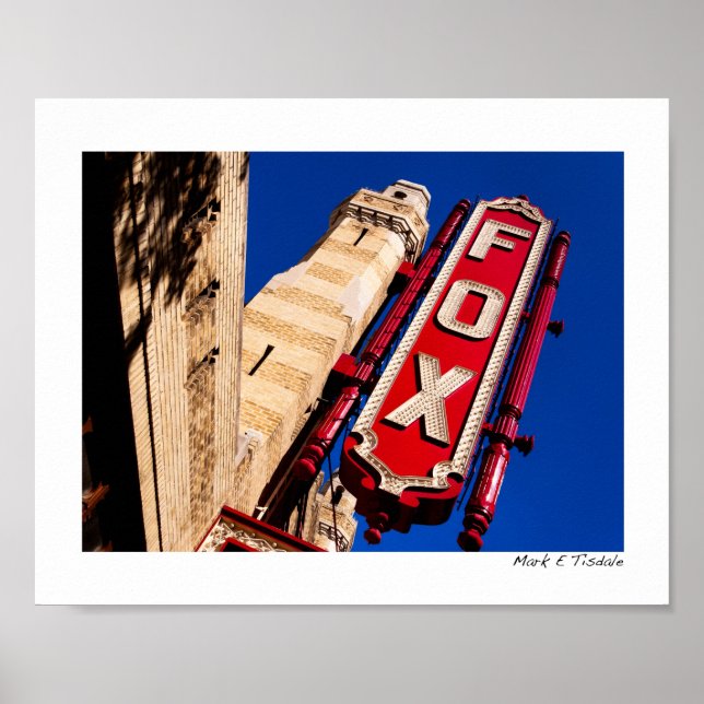 Historic Fox Theater i Atlanta Georgia - Small Poster (Framsidan)