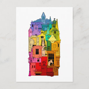 Historic Galena Illinois Rainbow Vykort