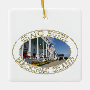 Historic Grand Hotel på Mackinac Island, Michigan Julgransprydnad Keramik