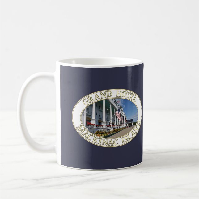 Historic Grand Hotel på Mackinac Island, Michigan Kaffemugg (Vänster)