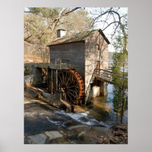 Historic Grist Mill Poster