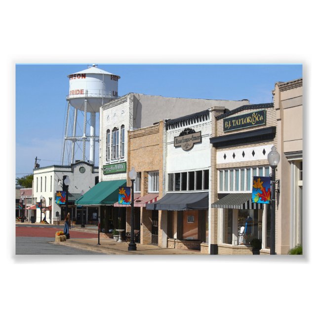 Historic Henderson, Texas Fototryck (Framsidan)