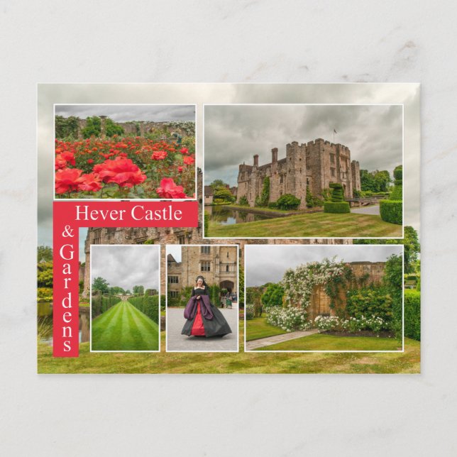 Historic Hever Castle & Gardens Kent Scenia Vykort (Framsida)