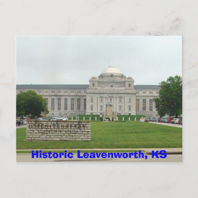 Historic Leavenworth, KS-fängelset Vykort (Framsida)