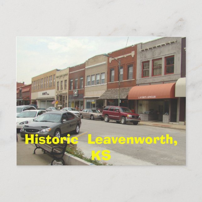 Historic Leavenworth, KS Vykort (Framsida)