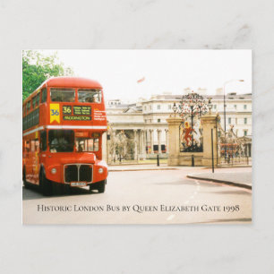 Historic London Buss av drottning Elizabeth Grind Vykort