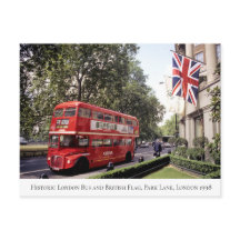 Historic London Buss, British Flagga, 1998