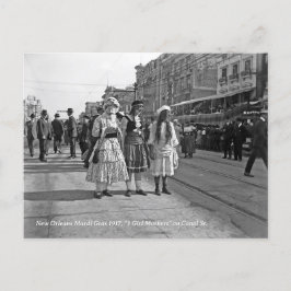 Historic Mardi Gras New Orleans Photo Vykort